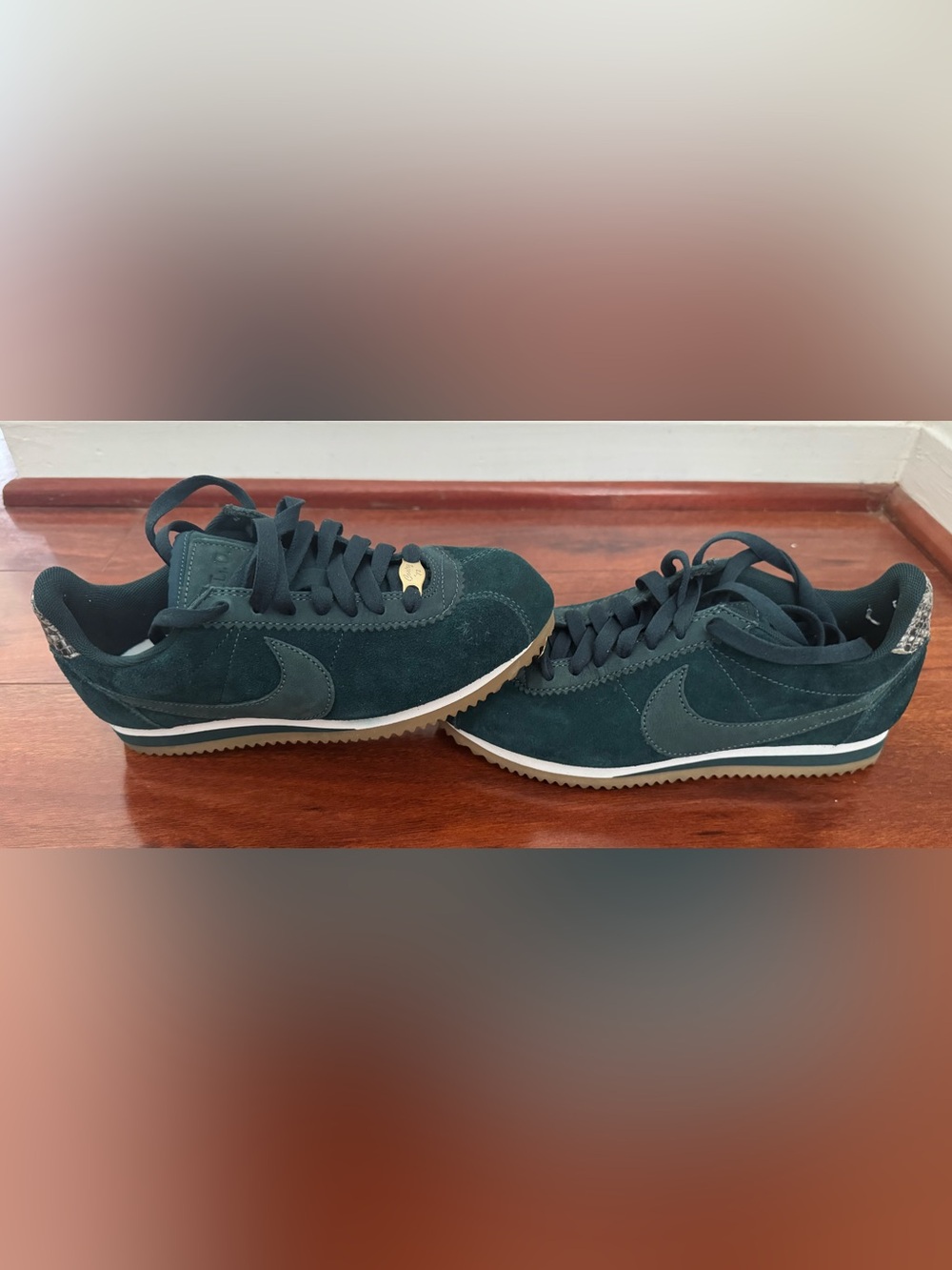Nike Women’s Deep Green Suede Low-Top Sneakers
